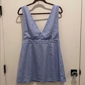 REVOLVE SUPERDOWN PINAFORE DRESS IN LIGHT BLUE